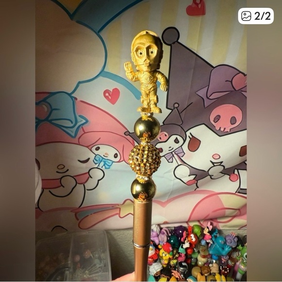 Star Wars C-3PO Gold Tone Character Handmade Pen - Picture 7 of 10